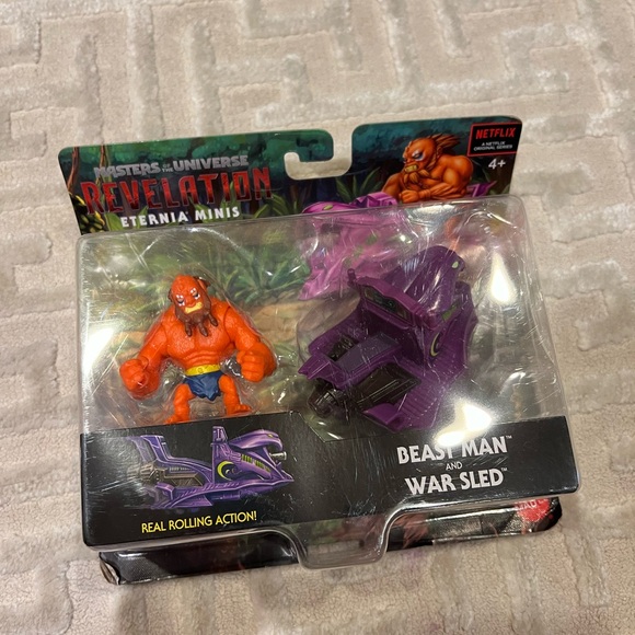 Beast Man And War Sled Rolling Vehicle Toy - New In Box - Picture 1 of 3